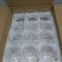 12pcs Stripe Glass Cylinder Vases for Centerpieces, 6 Inch Tall Flower Vase for Wedding Decorations, Hurricane Vases Floating Candle Holder for Table Centerpiece Wedding Home Dcor (Clear)