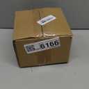 Coloch 50 Pack Gold Plastic Plates, 6 Inch White with Gold Rim Round Disposable Appetizer Dessert Plates for Wedding, Buffet, Party, Catering