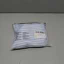 WDIRARA Women's Striped T Shirts Scoop Neck Half Sleeve Tee Loose Knit Crop Tops (S)