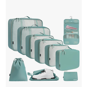 BAGAIL 6 Set/8 Set/10 Set Packing Cubes Various Sizes Packing Organizer for Travel Accessories Luggage Carry On Suitcase