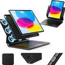for iPad (A16) 11th/10th Generation Case with Keyboard  Magic-Style Magnetic  Floating Cantilever Stand - Multi-Touch Trackpad (Black)