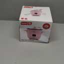 DASH Mini Rice Cooker Steamer with Removable Nonstick Pot, Keep Warm Function & Recipe Guide, Half Quart, for Soups, Stews, Grains & Oatmeal - Pink