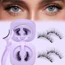 Magnetic Eyelashes Natural Look Wispy Magnetic Lashes with Applicator Cat Eye False Eyelashes with Magnets No Glue Needed Manga Lashes