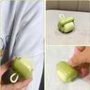 Reusable Lint Roller Washable Mini Sticky Roller Portable Remover for Clothes, Sofa, Car & Travel Pet Hair Removal Tool (Green 6Pack)