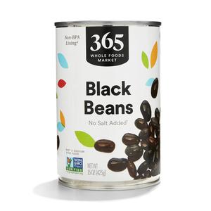 365 by Whole Foods Market, Unsalted Black Beans, 15 Ounce (EXP 01/07/29)