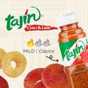 Snak Club Tajin Gummy Candy Fruit Rings, Gummies with Chili and Lime Seasoning, Mild Spice, Gluten-Free and Vegan Snacks, Assorted Variety, Mango, Pineapple, Peach, Watermelon, Snack Size 12 Pack (EXP 03/08/27)