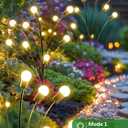 2026 Upgraded Solar Lights Outdoor, 8 Pack Solar Garden Lights with 2 Modes, Firefly Lights Outdoor Waterproof, Sway by Wind, Twinkle Firefly Light for Yard Patio Path Garden Decoration (Warm White)