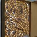 48 Feet Christmas Wood Bead Garland - Farmhouse Holiday Decor for Tree, Mantel, Staircase -Extra Long Rustic Boho Elegant Xmas Decoration Supplies (Gold)