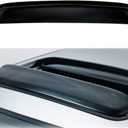 37.8" 980mm Moon Sunroof Wind Deflector Visor Black Dark Smoke with Tape Universal Smoke Black Sun/Rain Guard for Sun/Moon Roof