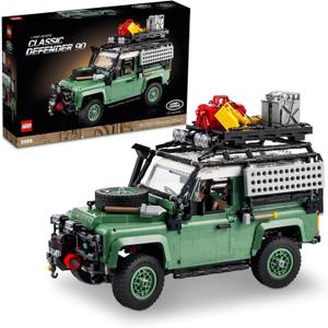 LEGO Icons Land Rover Classic Defender 90, Model Car Building Set for Adults and Classic Car Lovers, This Immersive Project Based on an Off-Road Icon Makes a Great Gift for Adults and Teens, 10317