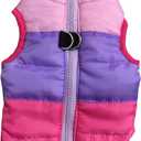 Pet Puffer Zipper Quilted Vest Coat Cold Weather Dog Jacket for Dogs Cats M