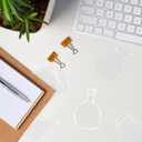 9 x 20pcs Transparent Dried Flower Bookmark, Botanical Specimen Clear Bookmark Beautiful Flower Page Pressed Clips Crafts for Reading Scrapbook DIY (Style C)