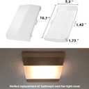 (2-Pack) 89108000 The Exact Replacement | Compatible with Nutone Bathroom Vent Fan Light Lens Cover 763RLN