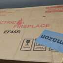 45 inches Electric Fireplace Inserts, Recessed and Wall Mounted Fireplace Heater, Linear Fireplace w/Thermostat, Remote & Touch Screen, Multicolor Flame, Timer, Log & Crystal, 750W/1500W