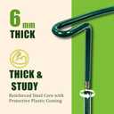 6-Pack Garden Plant Support Cages,14" Diax32 H Heavy Duty Interlinked Half Round Peony Support Rings,Metal Plant Support Stakes for Peony,Tomato,Hydrangea,Rose,Indoor & Outdoor Garden Plant Supports