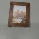 Renditions Gallery 3.5x5 inch Picture Frame Modern Style Wood Pattern and High Definition Glass Ready for Wall and Tabletop Photo Display, Walnut Frame