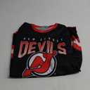 NHL Men's Game Day Long-Sleeve Performance Loose Fit Rash Guard (Large, New Jersey Devils)