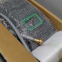 SHAWTY Retractable Garden Hose Reel 100FT 1/2" - 4-Layer Hose with Metal Bracket, Auto-Lock Slow Retraction, Outdoor Water Hose Reel for Yard & Garden - Nozzle Included (Green, 1/2" 100ft)