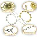 2 x 2PCS Western Chain Belt, Gold and Silver Western Metal Belts for Women, Adjustable Boho Belt for Dress Jeans, Music Festival, Country Concert Outfit