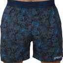 Sprints Mens 2-in-1 Running Shorts, 5 inch Quick Dry Athletic Shorts w/Pockets, Breathable, 4-Way Stretch for Gym & Workout (Blue, S)