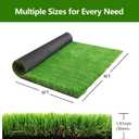 Extra Thick Artificial Grass Rug, 1.97" / 50mm Pile Height High Density Synthetic Fake Grass Turf for Dogs and Pets, Soft Realistic Grass for Patio Backyard Garden Indoor Outdoor, 4FT x 6FT