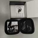 Bluetooth Headset, V5.0 Ultralight Wireless Headphone Cell Phone Earpiece with Mic Headsetcase,Volume Control, Handsfree Earbud,Compatible with Android/iPhone/Smartphones/Laptop (Black)