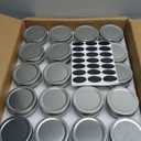 Accguan 4oz Glass Jars With Lids(Silver),Mason Jars,Ideal For Honey,Jam,Wedding Favor,DIY Magnetic Mini Spice Jars For Kitchen,Set of 40
