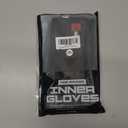 WYOX Boxing Hand Wraps Inner Gloves Men Women, Half Finger Under Mitts with Elasticated Bandages for Fist Protection, Ideal for Muay Thai, Kickboxing, MMA, and Martial Arts, Perfect for Training (Black, XL)