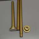 AIZESI Tension Curtain Rod 28 to 48 Inch, 1pcs Tension Rod 1 Inch Diameter Gold Small Shower Curtain Rod Adjustable Non-Drilling, Anti-Slip, Anti-Rust Spring Loaded Curtain Rods