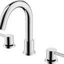 GAOMON 2 Handle 8 Inch Chrome Bathroom Sink Faucet 3 Hole,Widespread Sink Faucet with Valve and cUPC Water Supply Hoses, with Overflow Pop Up Drain Assembly