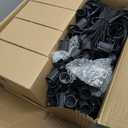 C9 Christmas String Lights Outdoor 100ft Vintage Christmas Tree Lights for Indoor Outdoor Roofline Patio Room Holiday Party Backyard Xmas Decoration, Black Wire, 100+4 Bulbs, Not Connectable