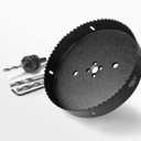 7 Inch Hole Saw with 1/2" Hex Shank Quick Change Arbor, JTemgle Bi-Metal Hole Saw Heavy Duty Hole Cutting Tool for Cornhole Boards, Recessed Lights, Wood, Plastic, Drywall & Soft Metal