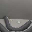 MAGZO Door Draft Stopper, 72 Inch Under Door Draft Blocker Noise Stopper, Weighted Wind Blocker Draft Guard for Bottom of Door, Gray (72in x 4in)