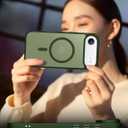 SPIDERCASE for iPhone Air Case, Magnetic Translucent Matte Case with 2PCS Tempered Glass Screen Protector Slim Phone Case for iPhone Air 6.5'', Green