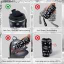 GEMFUL Stainless Steel Travel Coffee Tumbler for Men Husband 17oz Reusable Insulated Coffee Mug for Chirstmas Gifts Xmas Presents (Black)