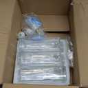 Reallnaive 3 Sets Olive Oil Dispenser Bottles for Kitchen with Nozzles Funnel Labels Cooking Oil Dispenser 500ml Set for Kitchen Vinegar Coffee Syrup (Gold)