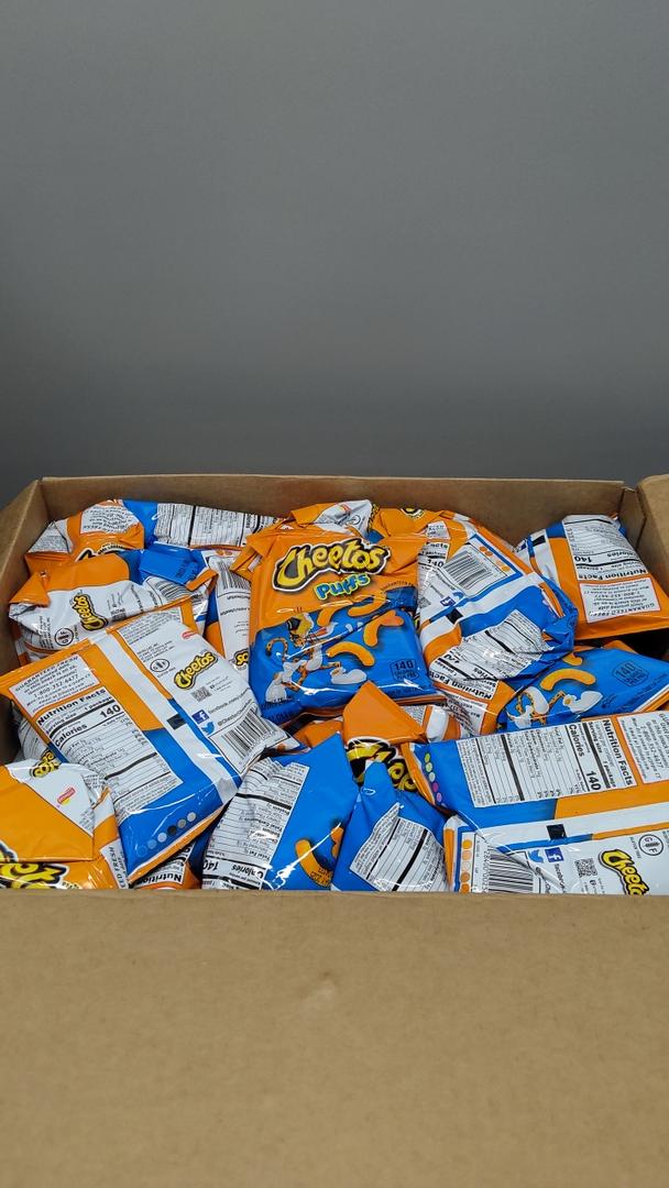 Cheetos Puffs Cheese Flavored Snack Pack, 0.875 Oz Bags, 40 Count Expired MAY 20, 2025