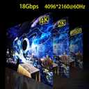 Soonsoonic Fiber Optic HDMI Cable 75ft,18Gbps 4K@60Hz(4:4:4) Unidirectional Active 2.0 Cord,Support HDR10 ARC HDCP 2.2 3D CEC Atmos DTS:X, Ultra high Speed Flexible and Slim22.5m