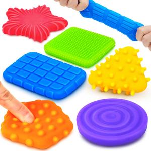 Squishy Sensory Toys for Kids Toddlers: Super Soft & Textured Sensory Fidget Toy for Autistic Children Special Needs | Stress Calming Toys for Kids | Baby Stocking Stuffers Fidget Toy for Autism, ADHD