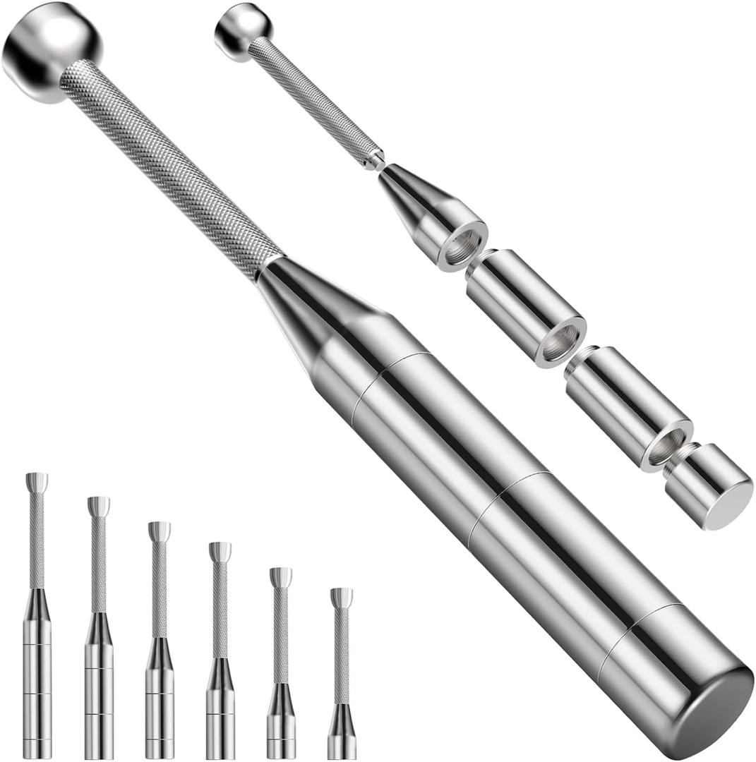 Adjustable 6-in-1 Premium Steel Clubs for Training, Indian Clubs, Full Body Workout, Toning Muscles, Shoulders, Grip and Forearms, Stretching