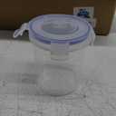 Overnight Oats Container with Lids (4-Piece set) - 16 oz Plastic Containers with Lids - Oatmeal Container to go | Portable Cereal and Milk Container on the go | Airtight Snap Lock Storage Jars