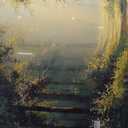 Large Green Forest Wall Art for Living Room Tree Pictures Sunshine Big Wall Decor Nature Landscape Canvas Print Oil Painting Home Framed Artwork Decoration Gifts for Bedroom Office 30"x60"