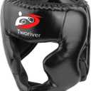 Boxing Headgear 1 Pack, Adjustable Boxing Head Gear Helmet for Adult Men & Kids, Closed-Type Safe, for MMA Sparring, Muay Thai, Kickboxing Training Gear, Strong Grip (Black)