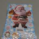 2 x Christmas Decor, Christmas Window Clings, Snowflake Window Stickers Decals with Santa Claus Snowman Reindeer, PVC Xmas Decorations Clings for Holiday Party Decorations Accessories (b)