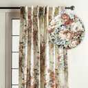Maison d' Hermine Curtains for Living Room 100% Cotton 84 inch Length One Panel Light Filtering Curtains for Windows with Rod and Loop Pockets Gifts for Mothers Day (Abbeville, 50" W x 84" L)