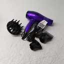 Hot Tools Pro Artist 1875W Turbo Ceramic + Ionic Hair Dryer | Fast Dry, Lightweight (Purple)