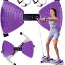 Waist Twister Machine Exercise, Ab Twist Board with Smart LED Digital Counter, Supports 300 lbs, Noiseless, Anti-Slip, Compact Portable for Home Gym Workout Equipment