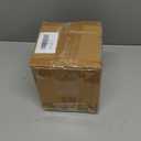 Mini Trash Can with Lid, 1.5 Liter / 0.4 Gallon Small Metal Desk Garbage Bin for Countertop, Coffee Bar, Vanity  White