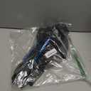 LBW Collapsible Rubber Fishing Net with Handle, Folding Kayak Net for Freshwater or Saltwater, Portable Landing Net for Trout, Catfish, Bass (Fixed Pole Blue)