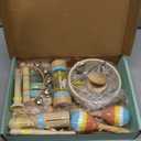 ZJEFUNS Baby Musical Instruments Set Wooden Montessori Toys for Toddlers 1-3 Percussion Instruments Set Modern Boho Music Toys for Kids Preschool Educational.